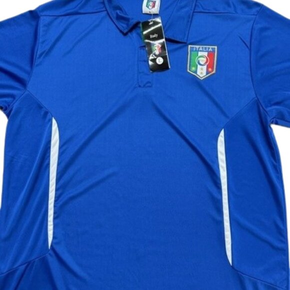 Italy Football Soccer Polo 2014 Home - Picture 4 of 8
